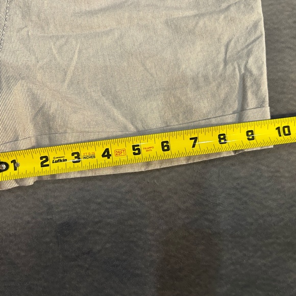 Dalia Collection Blue and White Striped Cotton Coastal Shorts Size 6 - Picture 7 of 8